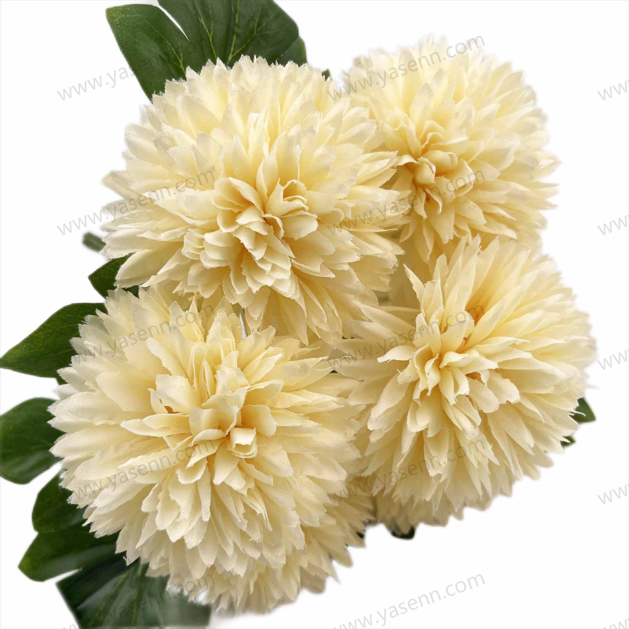bridal bouquet 7 BRANCHES CHRYSANTHEMUM artificial flowers YSB23196