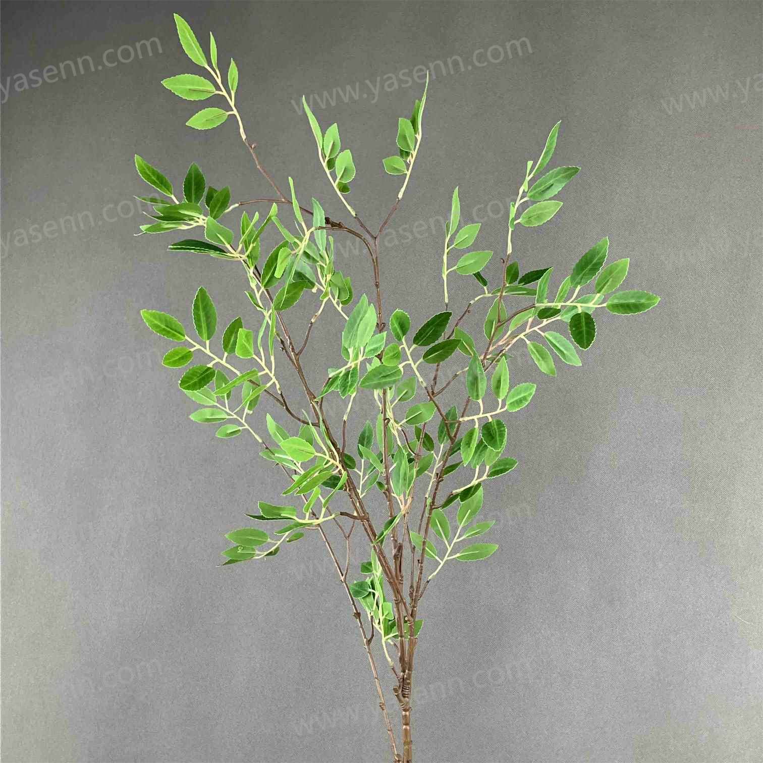 118CM SINGLE STEM OF BANYAN TREE LEAVES YSL24056