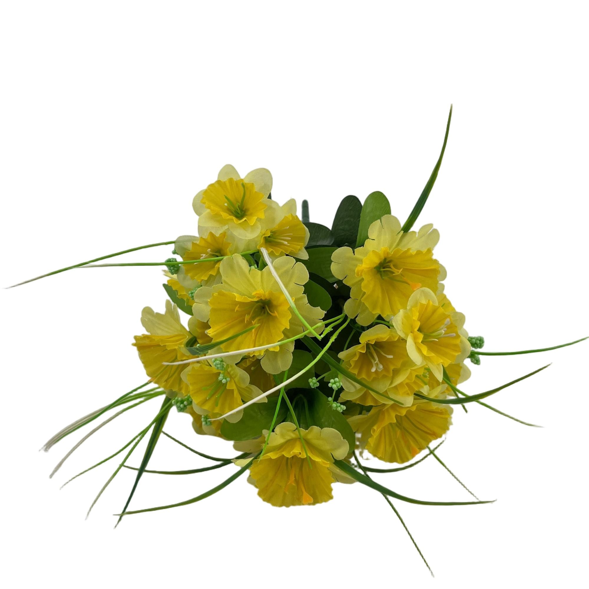 Artificial Narcissus Bouquet 35cm Tall 12 Branches  YSB25209