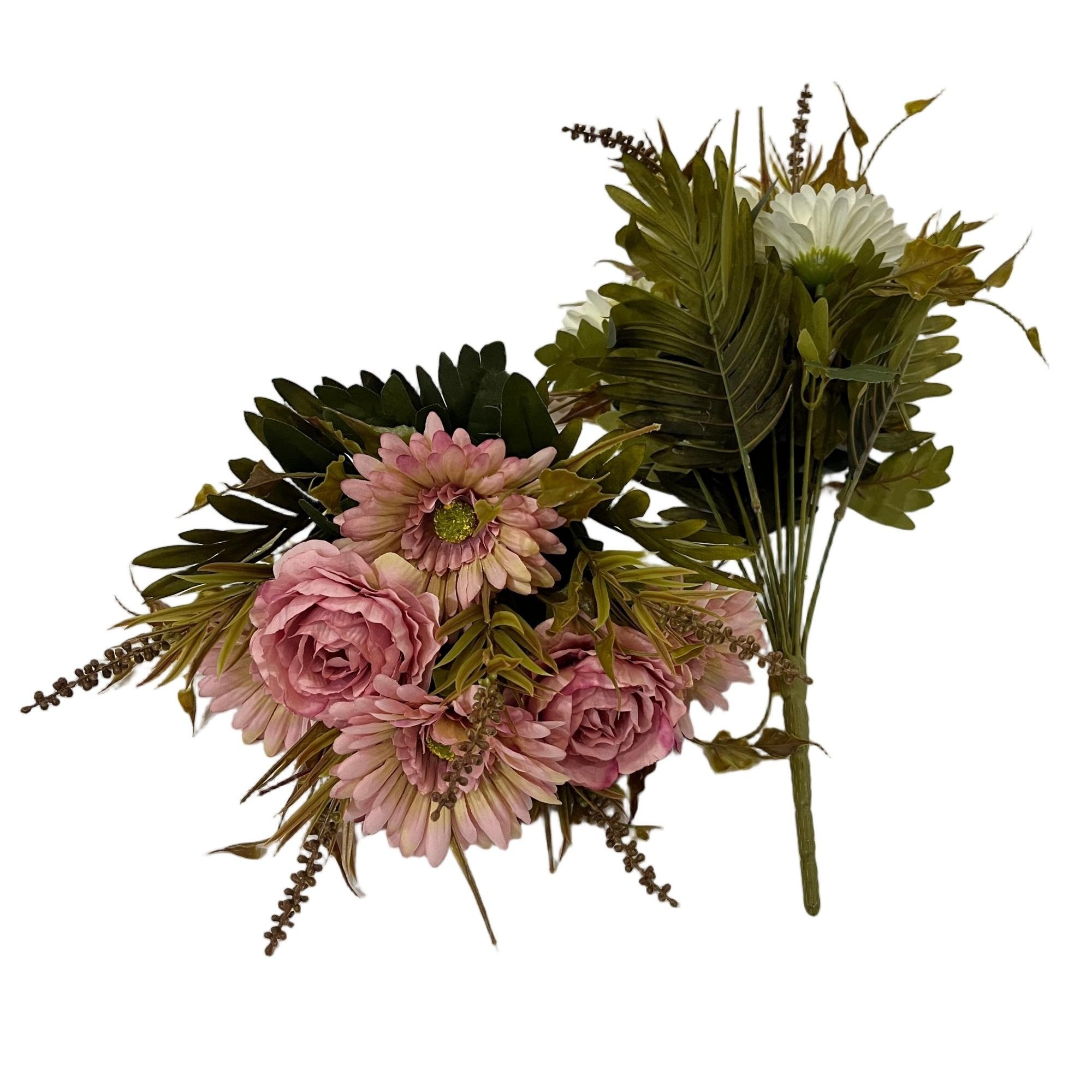 Artificial Ranunculus Bouquet 46cm Tall 12 Branches  YSB25192