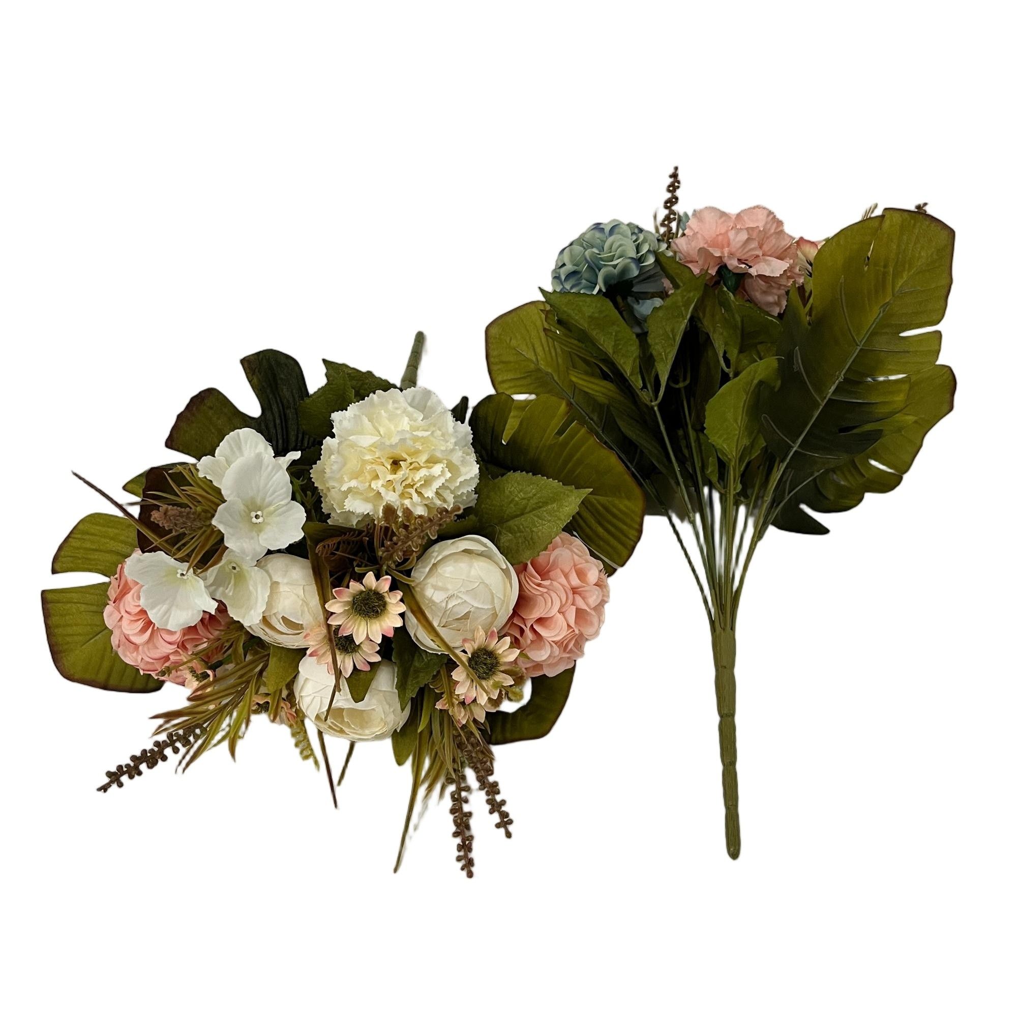 Artificial Chrysanthemums Carnation Bouquet 44cm Tall 13 Branches  YSB25187