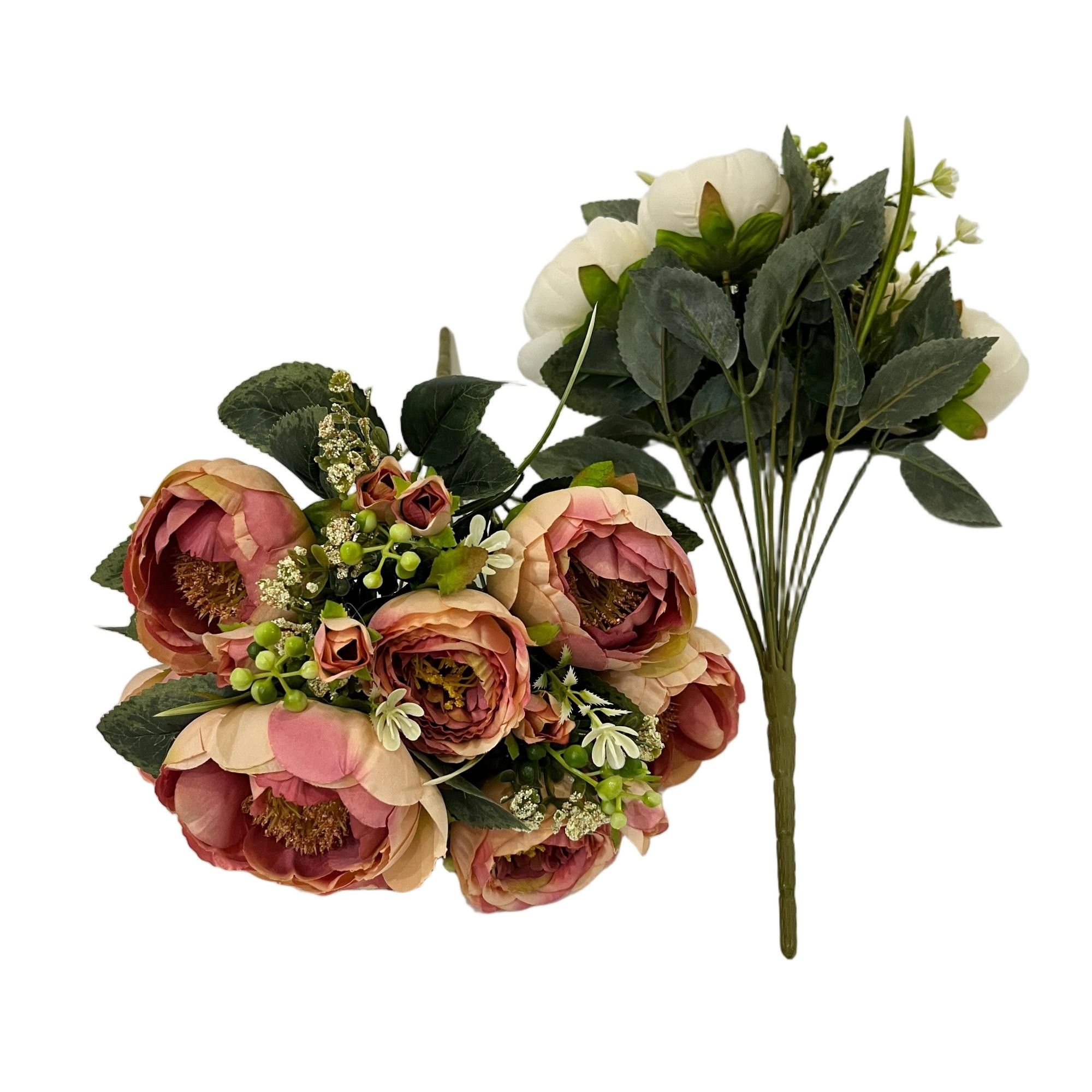 Artificial Peony Bouquet 12 Branches  YSB25178