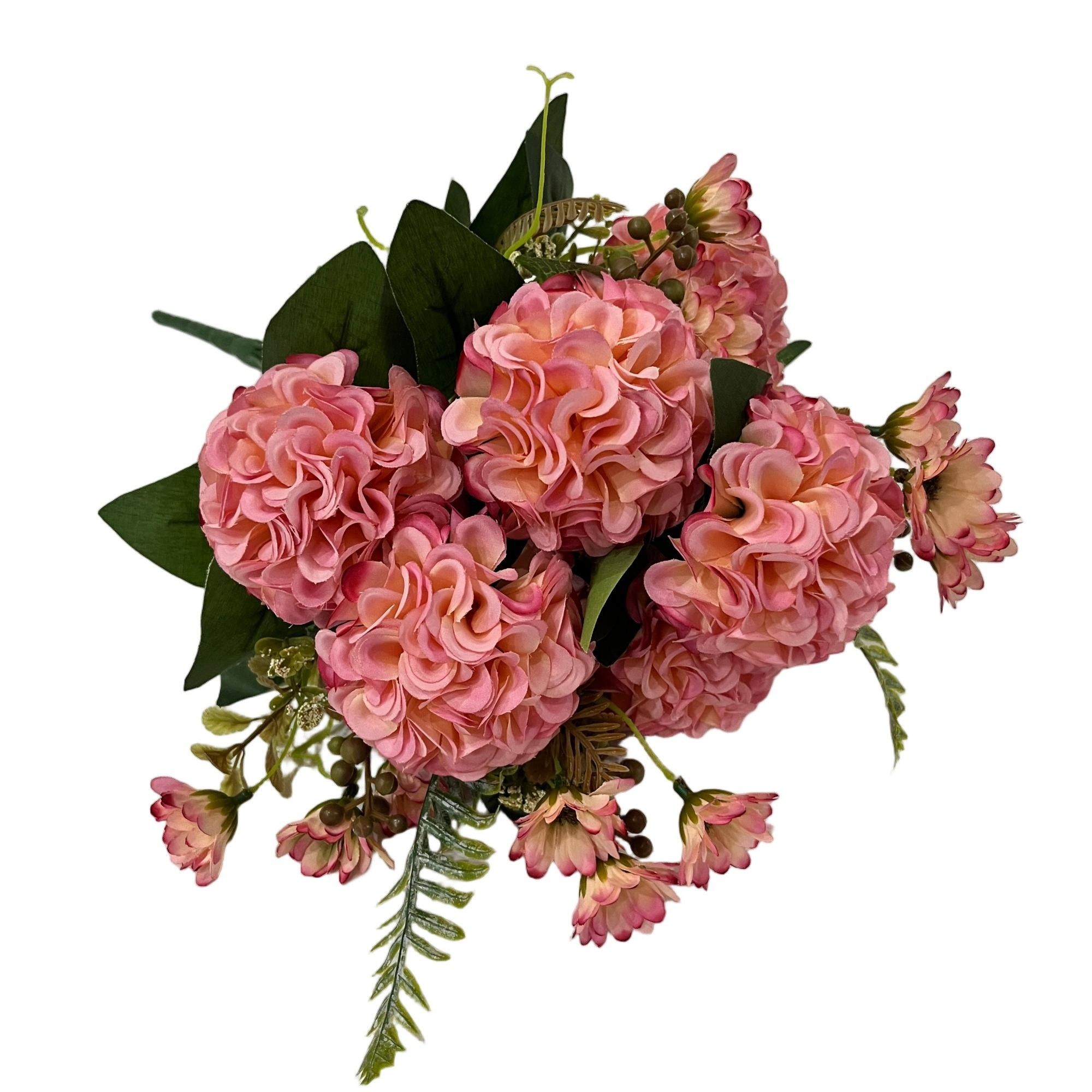 Artificial Chrysanthemums Bouquet 48cm Tall 12 Branches  YSB25176