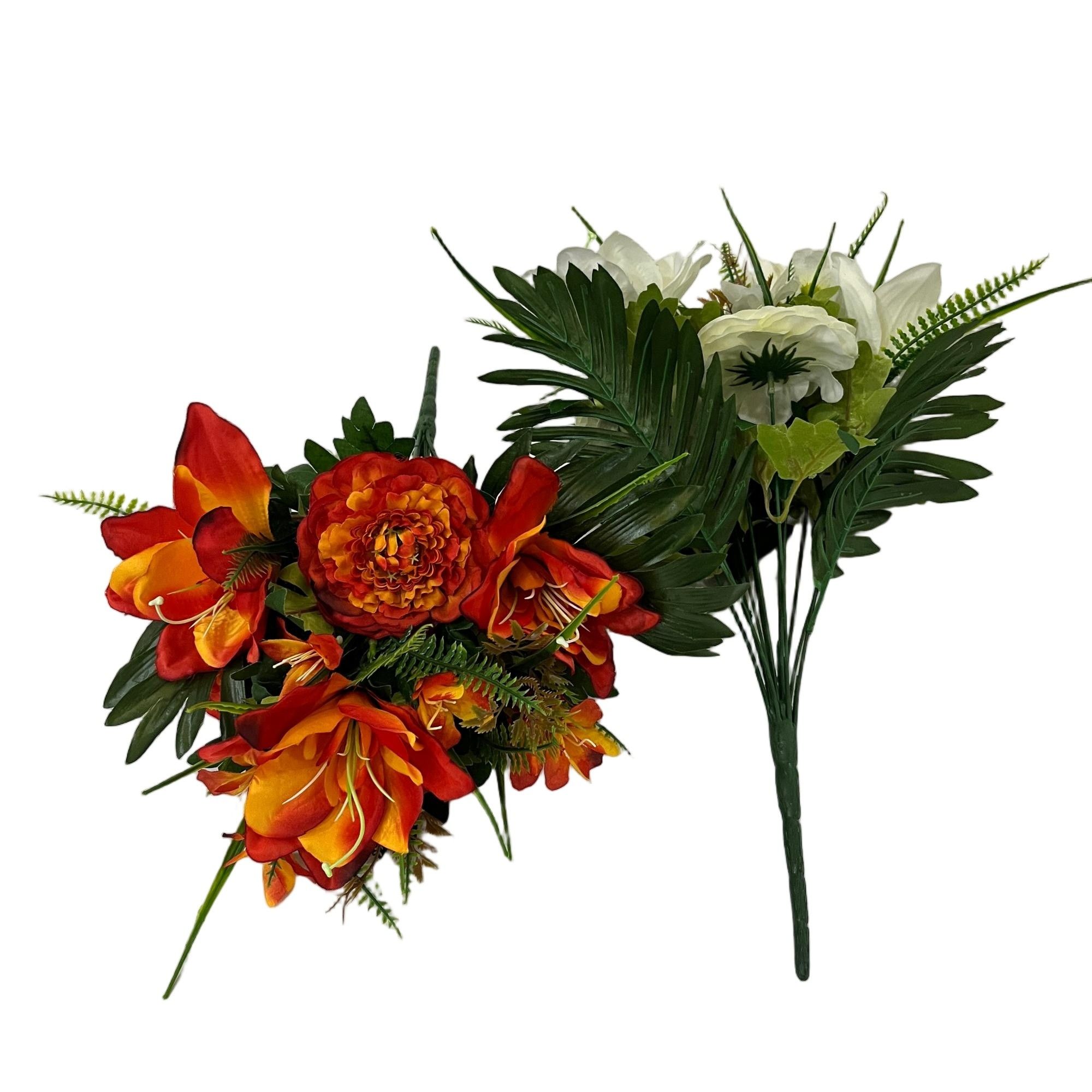 Artificial Magnolias Chrysanthemums Bouquet 46cm Tall 12 Branches  YSB25165