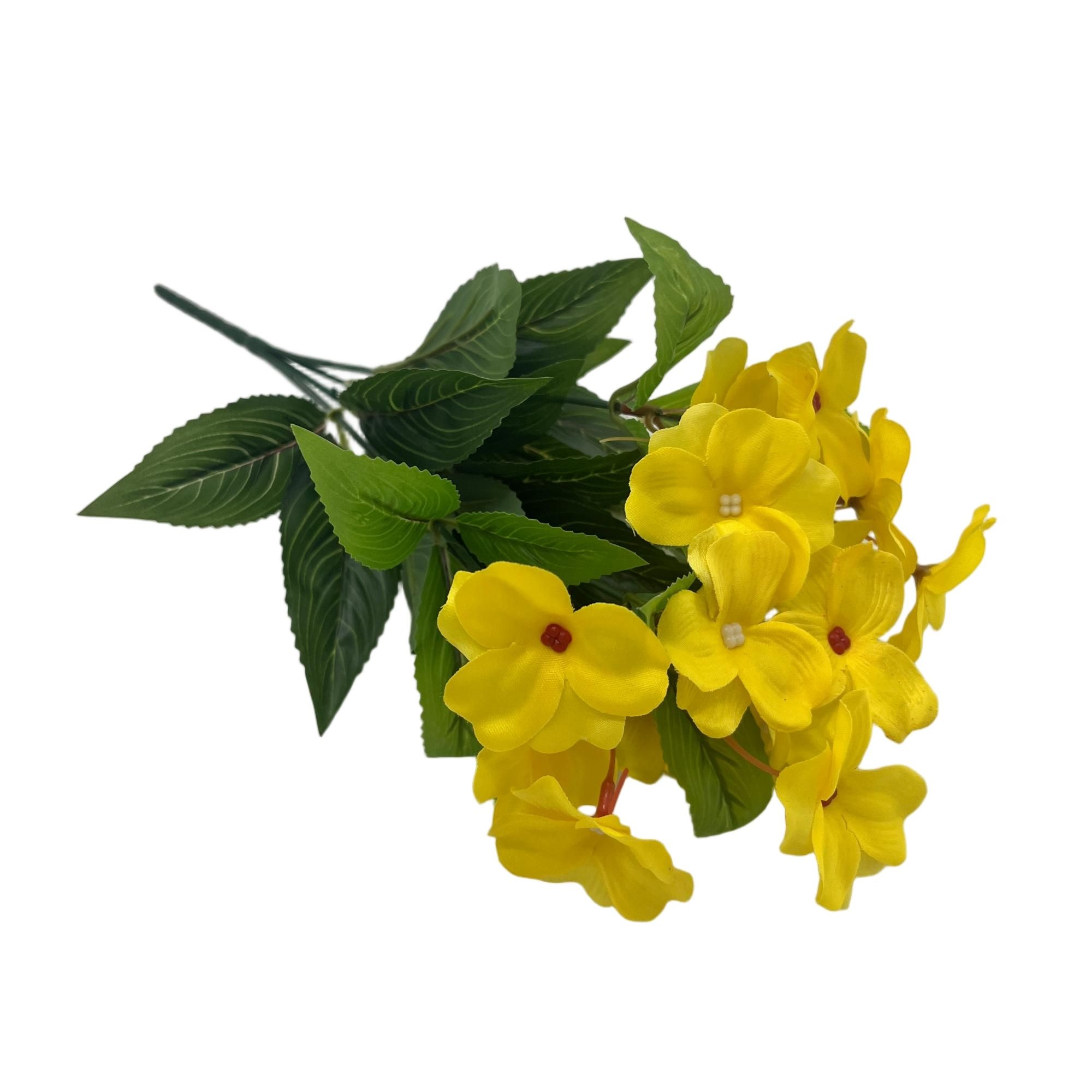 Artificial Impatiens Bouquet 38cm Tall  YSB25161