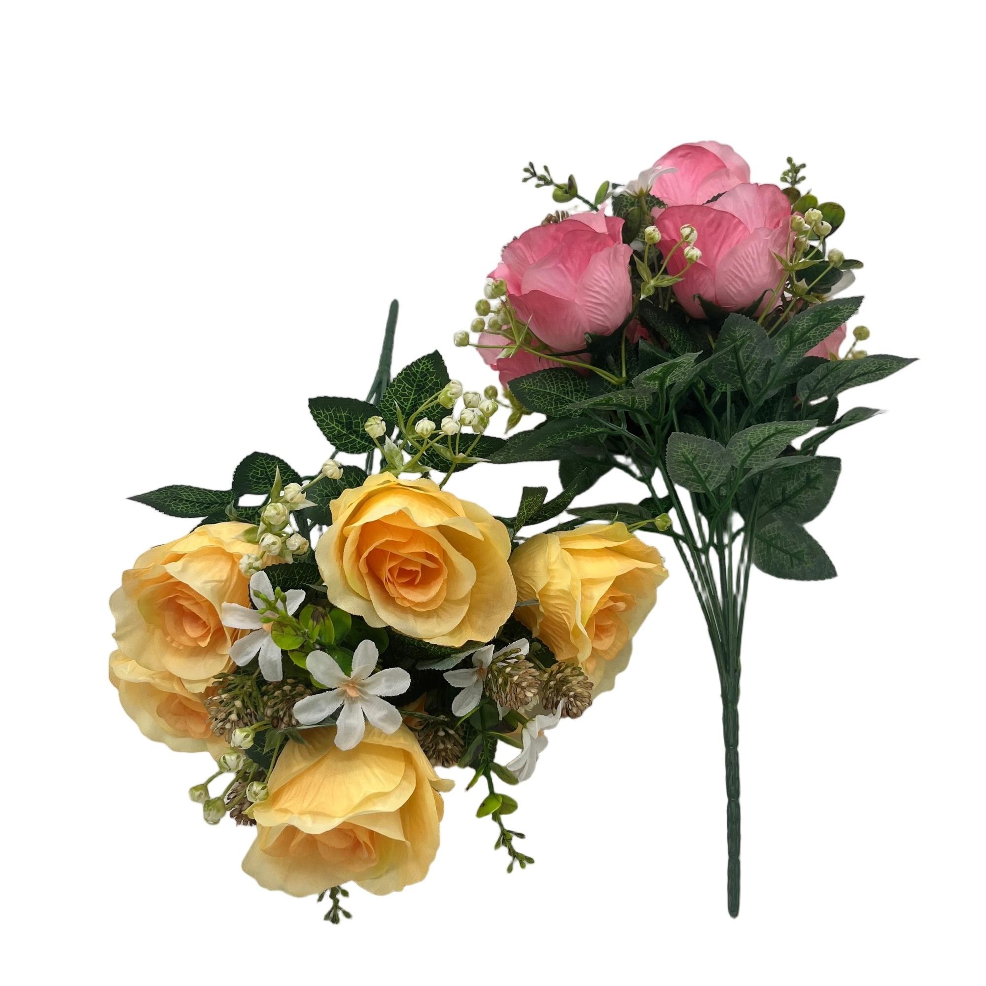 Artificial Rose Bouquet 42cm Tall  YSB25155