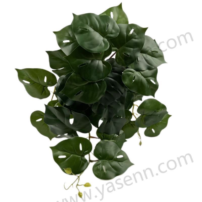 YSG23093  HEIGHT  46CM/ MONSTERA/ RUBBERIZED FABRIC/29  LEAVES artificial plant
