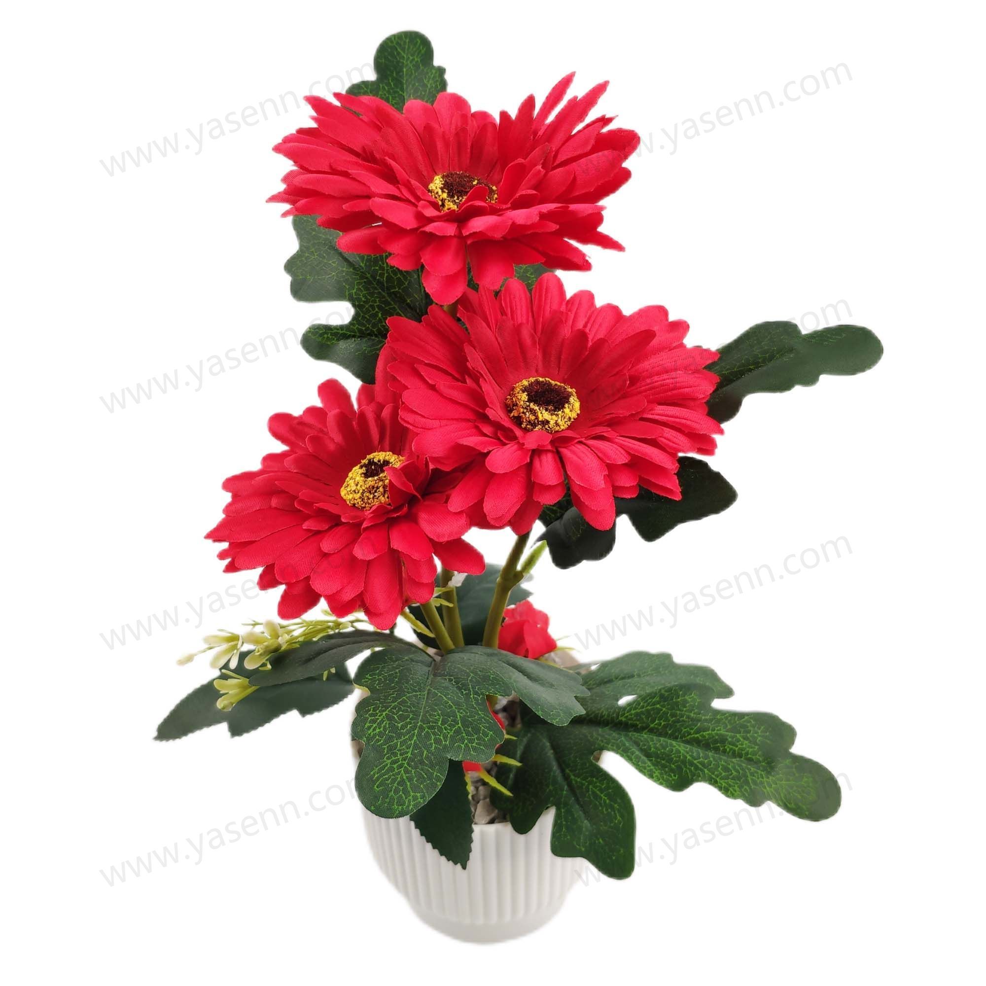 HEIGHT 30CM  3PCS BIG FLOWERS 3PCS SMALL FLOWERS 1PCS FITTINGS YSM23092