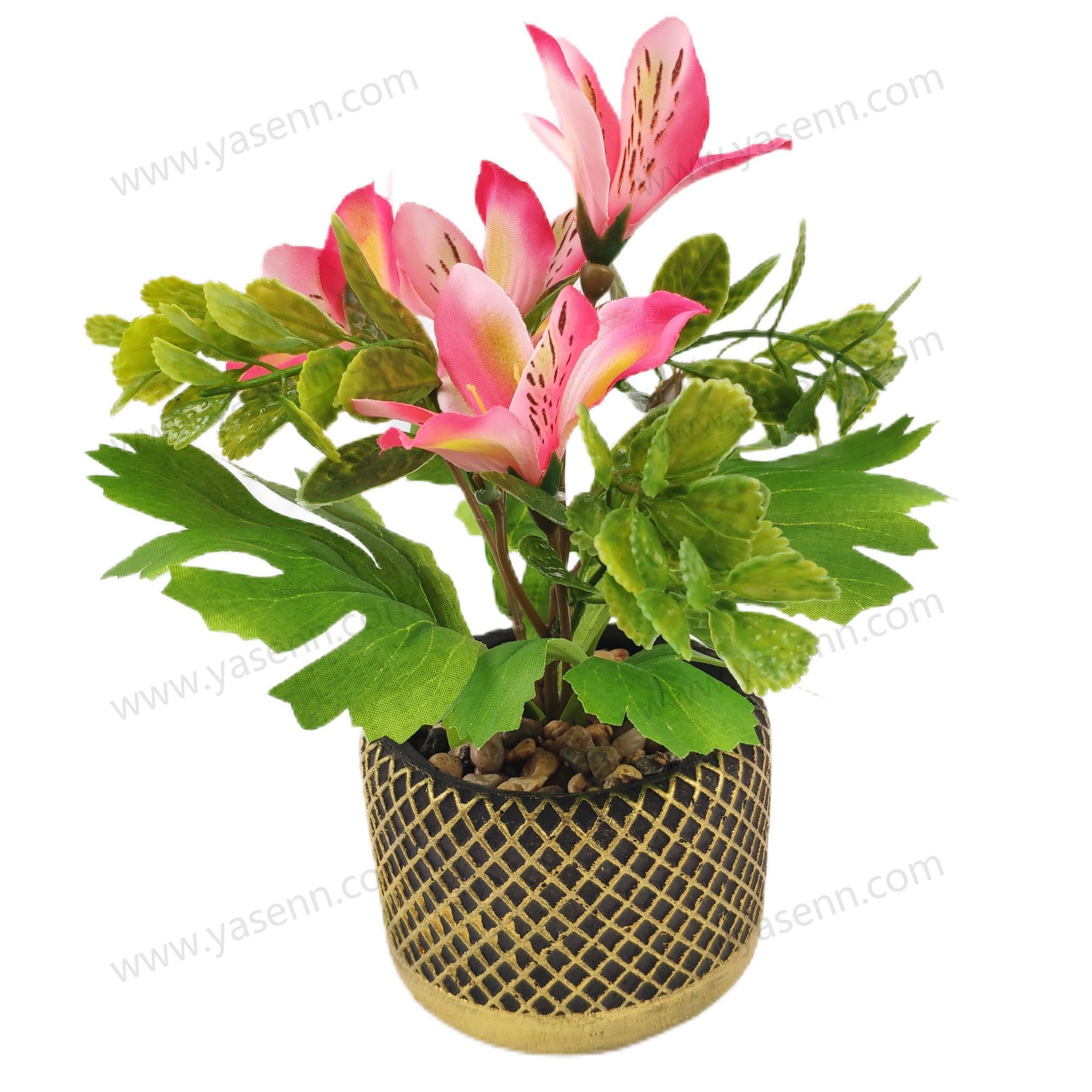 HEIGHT 21CM 4PCS FLOWERS 4PCS FITTINGS YSM23173