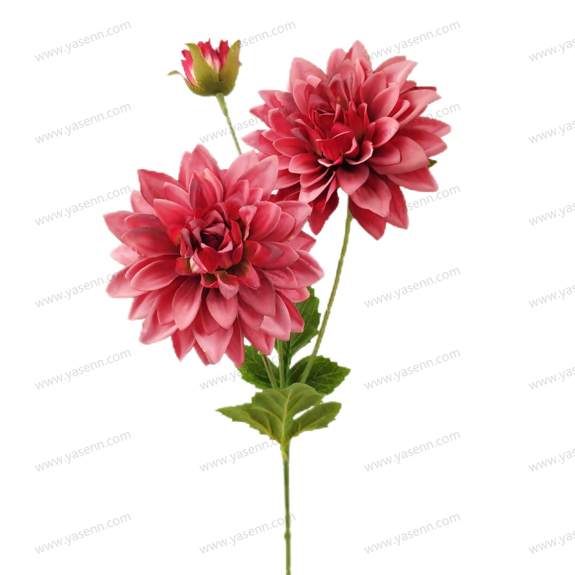 YSS23420  65CM  3 dahlia/ artificial flower