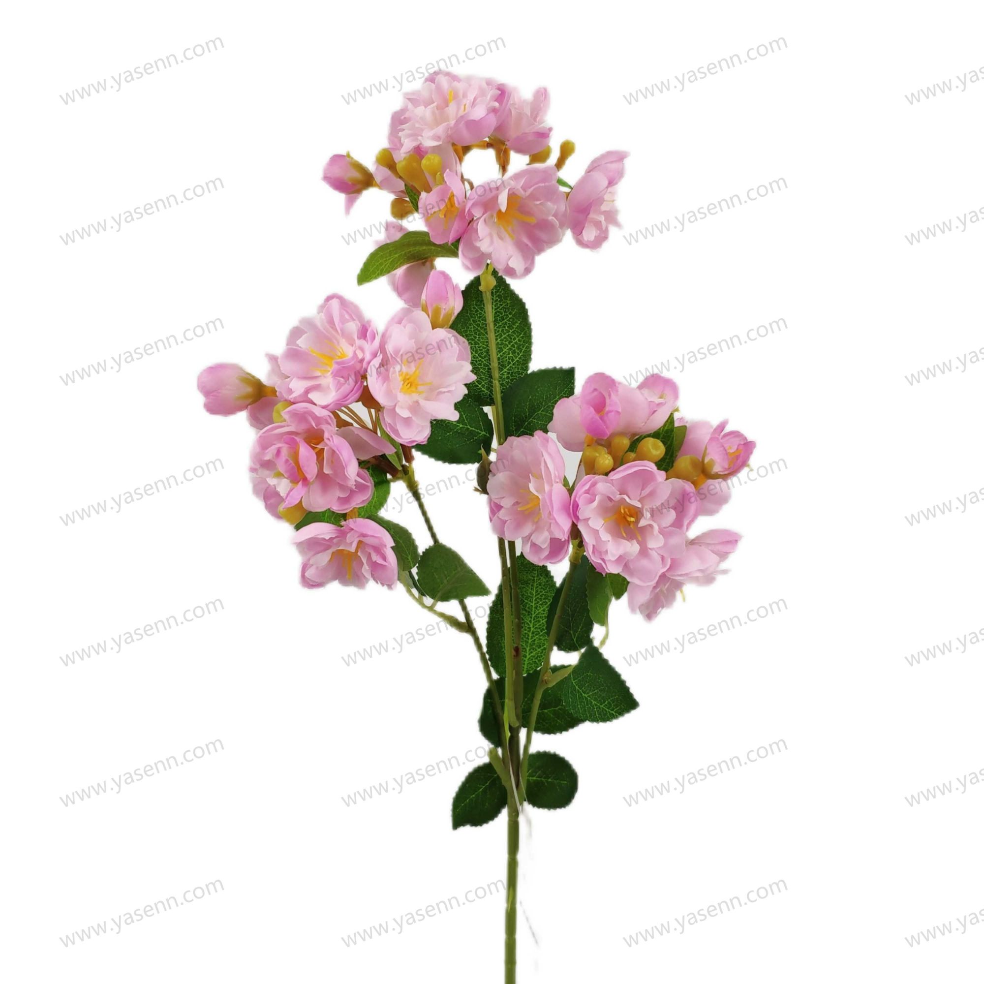 YSS23430 60CM 3 Chinese flowering crab-apple/artificial flower