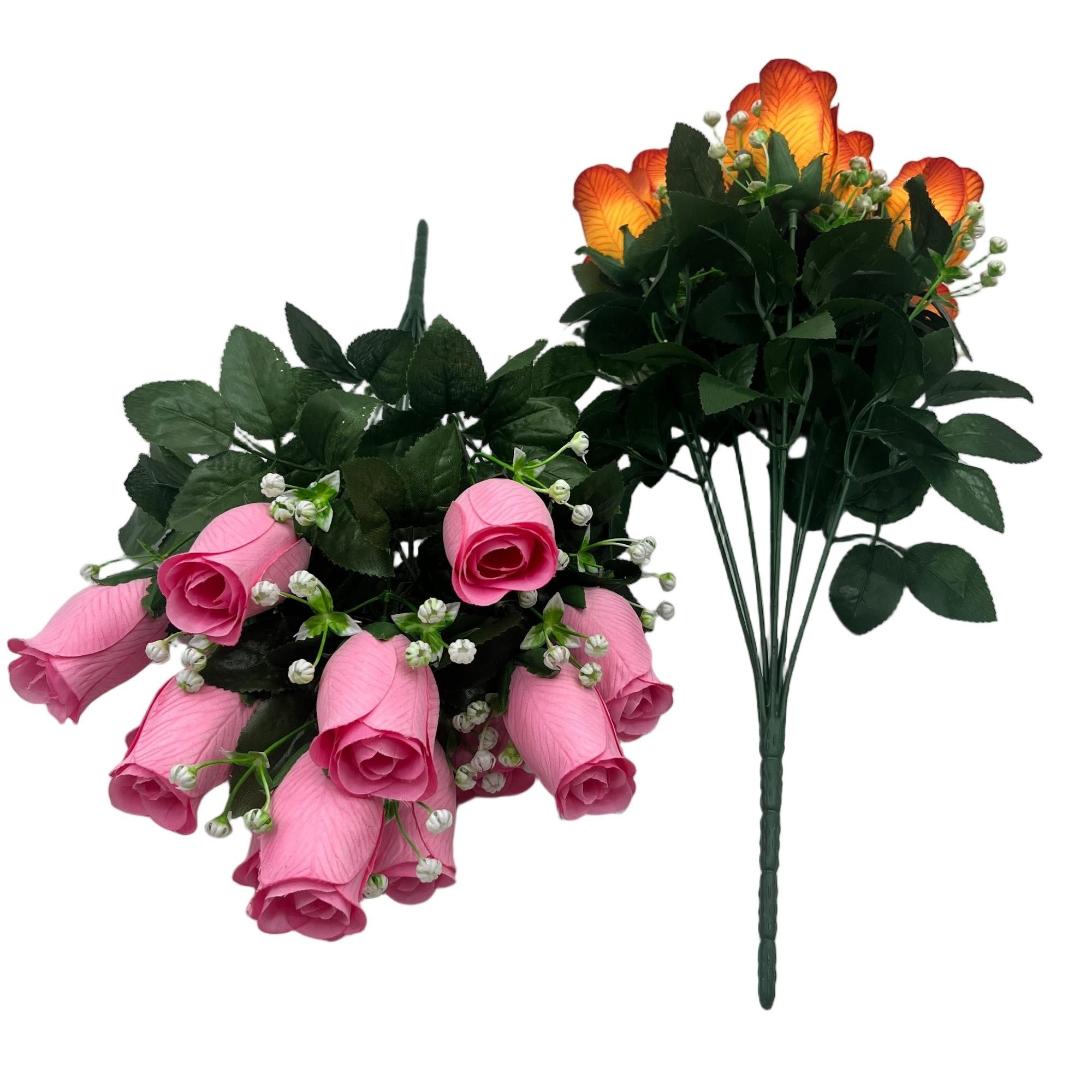 Eternal Elegance Artificial Rose Bouquet 50cm 12 Premium Stems YSB25099