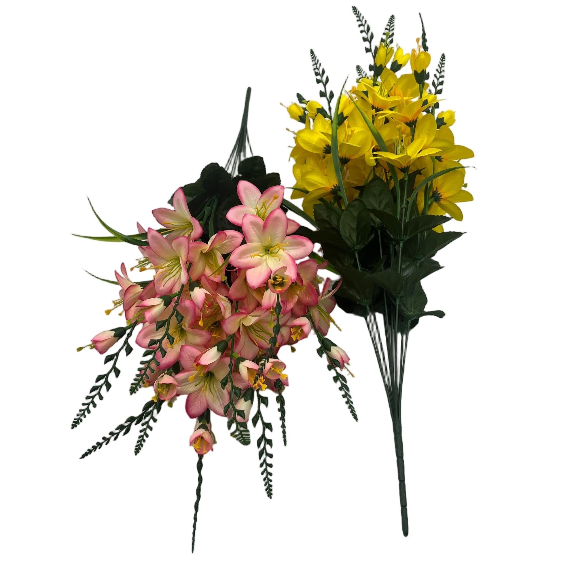 Eternal Bloom Artificial Orchid Bouquet 66cm 10 Stems YSB25105