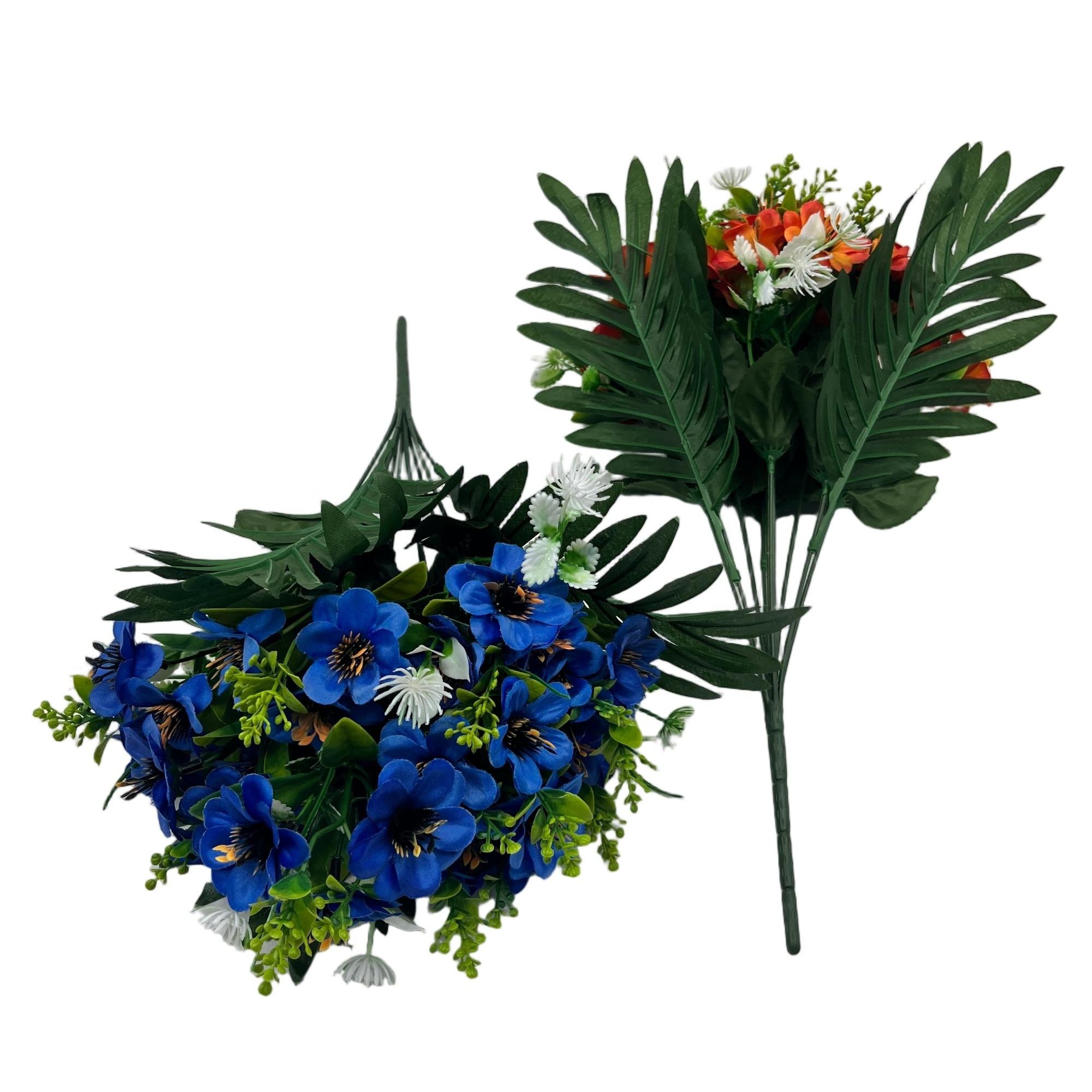 Lush Floral Bush Bouquet  10 Stems at 43cm Height YSB25072