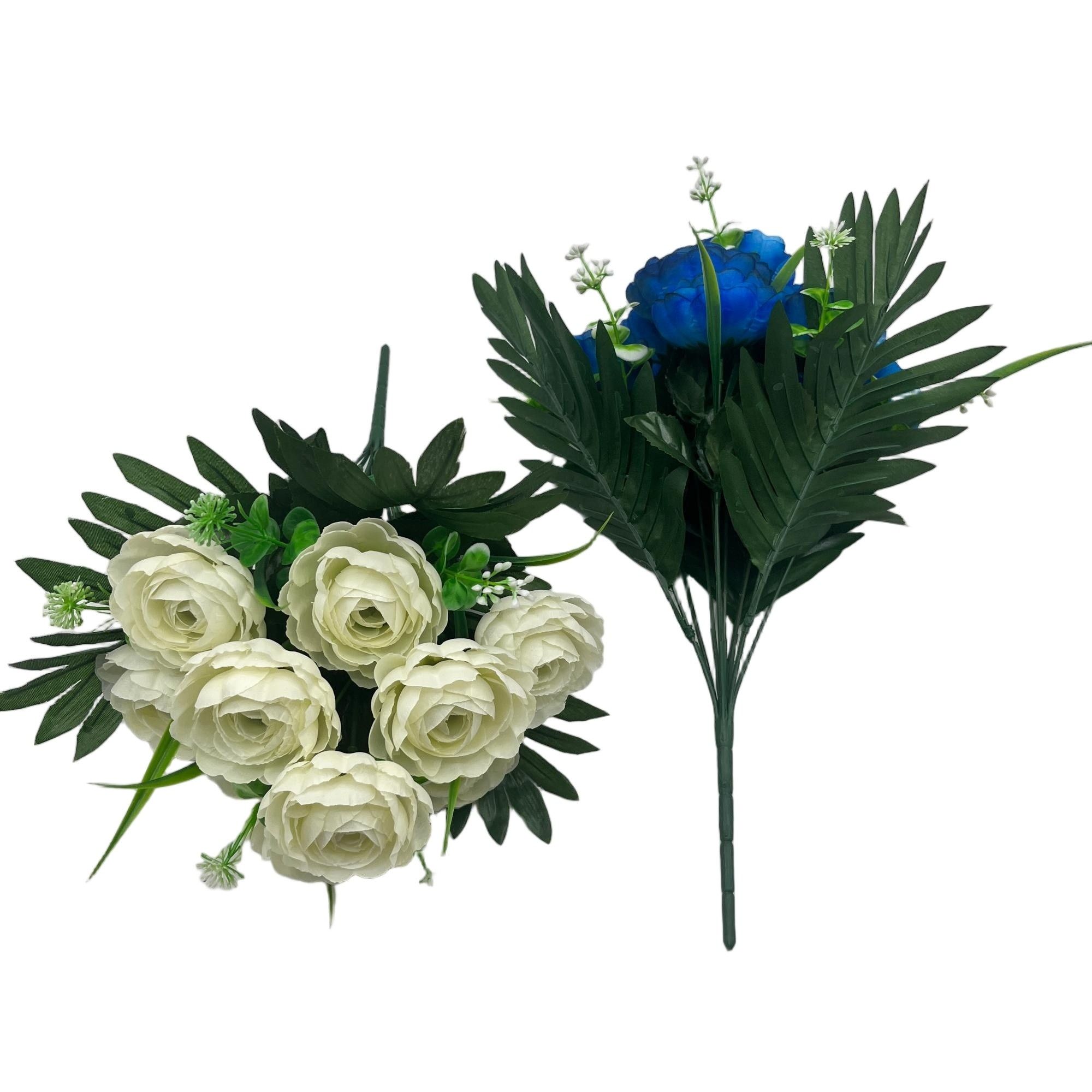 Realistic Flower Bush Bouquet 10 Branches 38cm Faux Silk Flowers Home Decor YSB25078