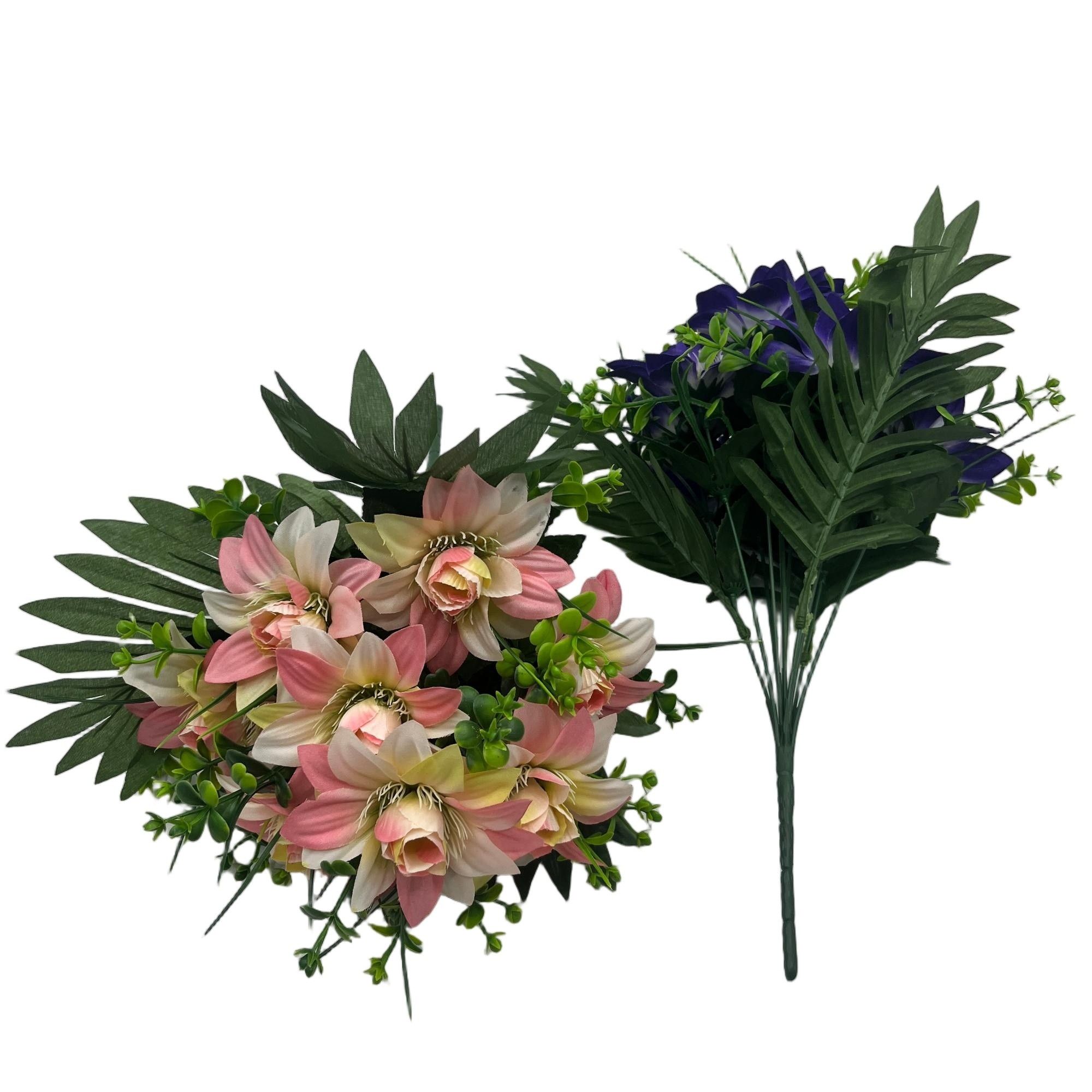 Elegant Orchid Bouquet  10 Stems 42cm Tall YSB25082