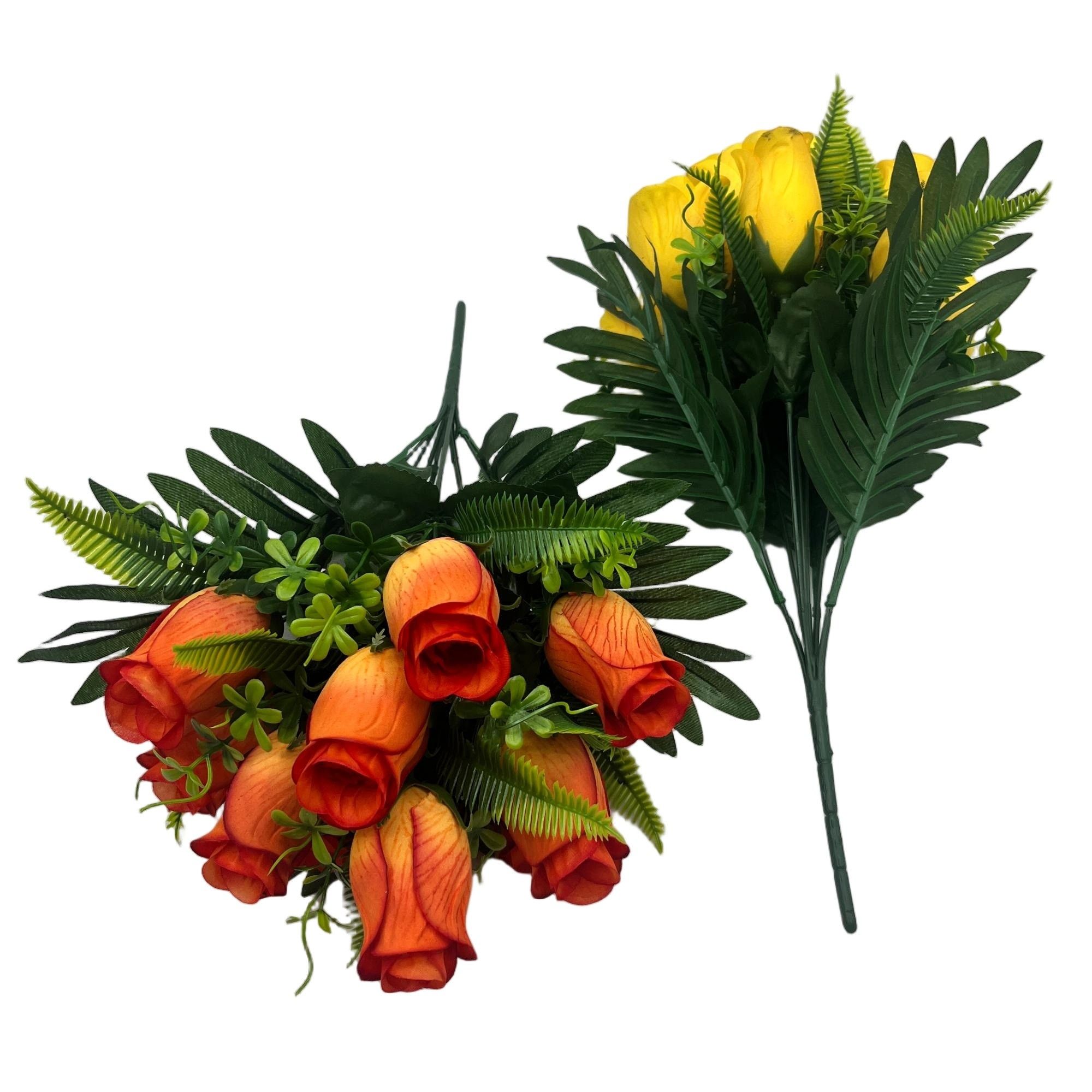 Artificial Rose Bouquet 10 Branches 42cm Faux Silk Flowers Home Decor YSB25088