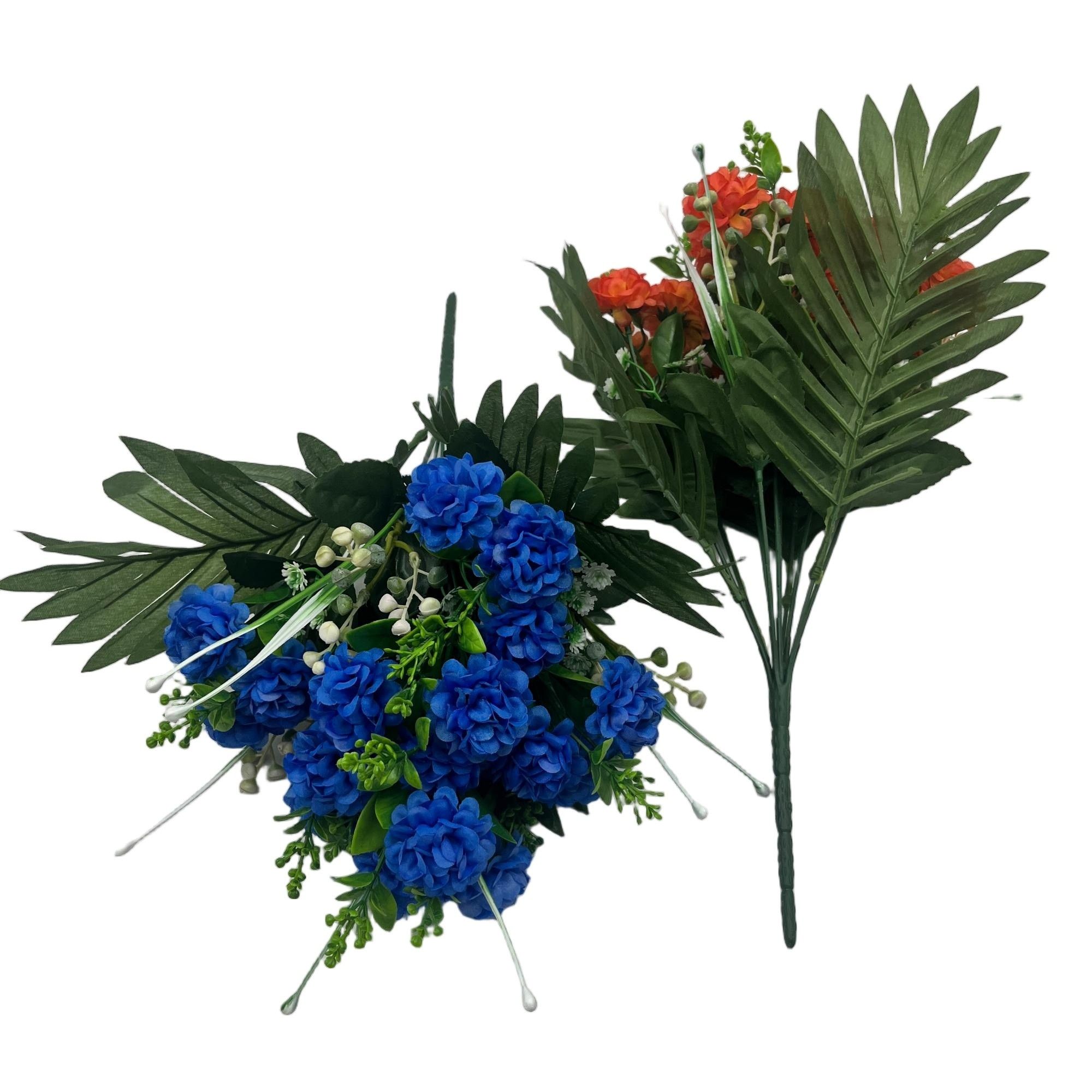 Artificial Mini Pompon Chrysanthemum Bouquet 10 Branches 40cm Faux Silk Flowers YSB25090