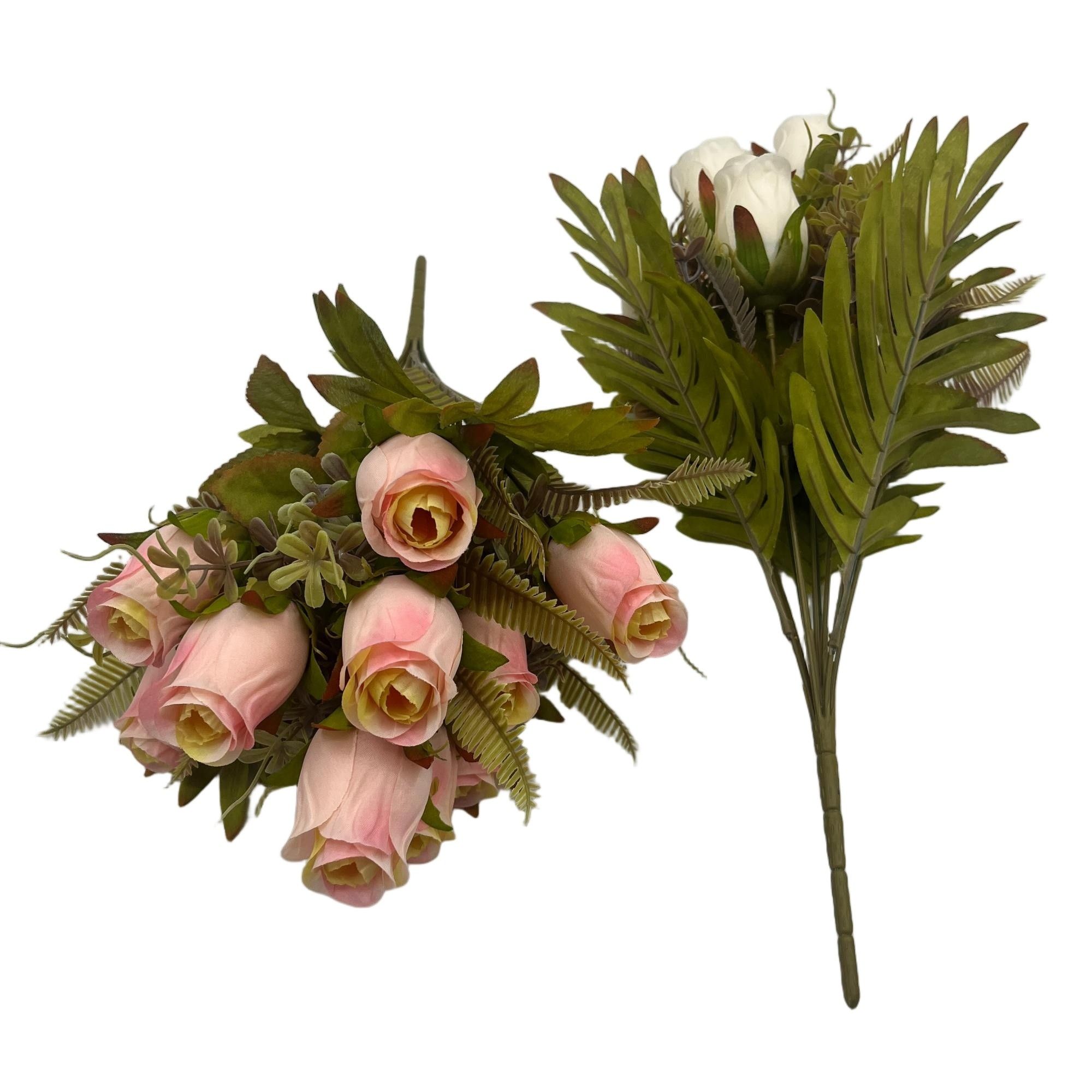 Artificial Spring Bud Bouquet 10 Branches 42cm Height YSB25124